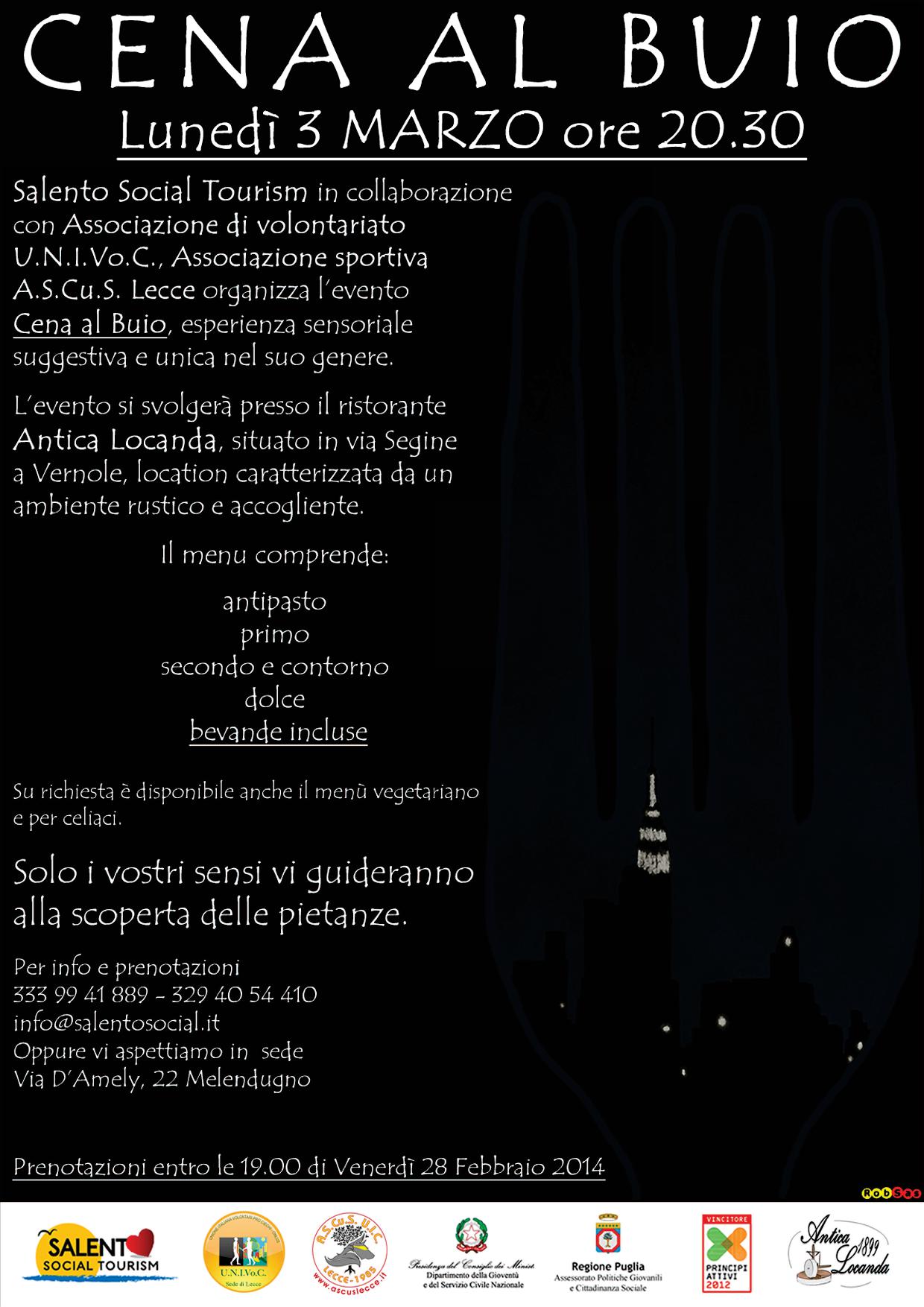 Locandina Cena al Buio